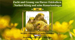 Desktop Screenshot of kanarien-online.de